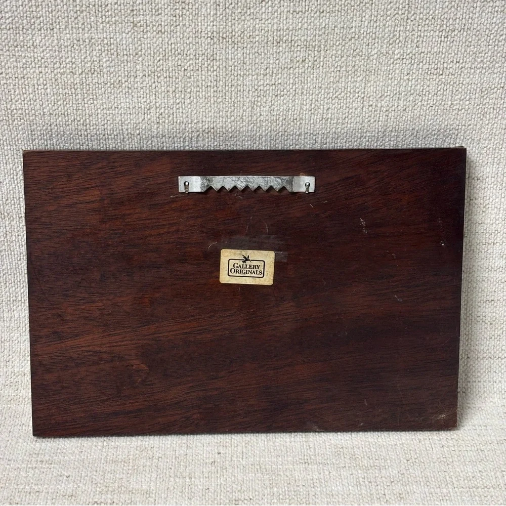 Wood Wall decor plaque featuring a 3D relief of a 1953 Chevrolet Corvette